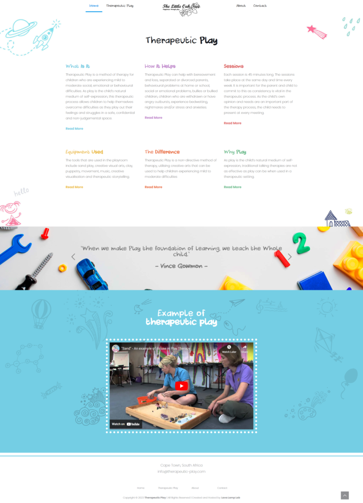 therapeutic play website