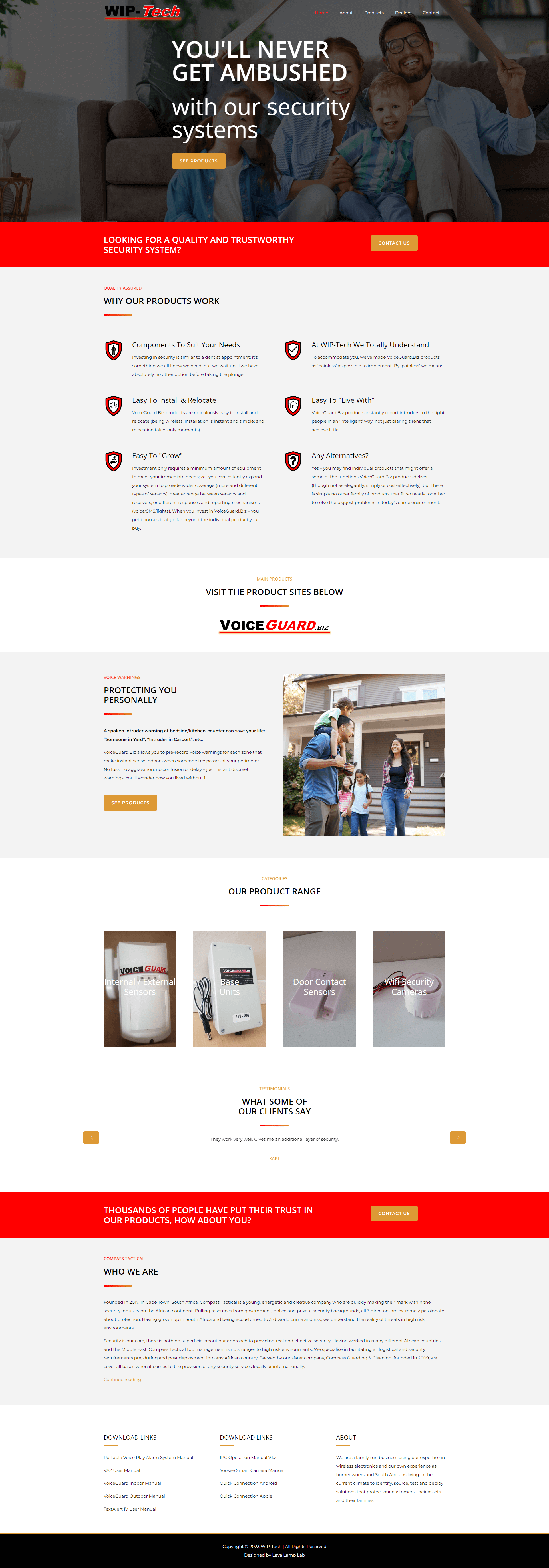 wip-tech website