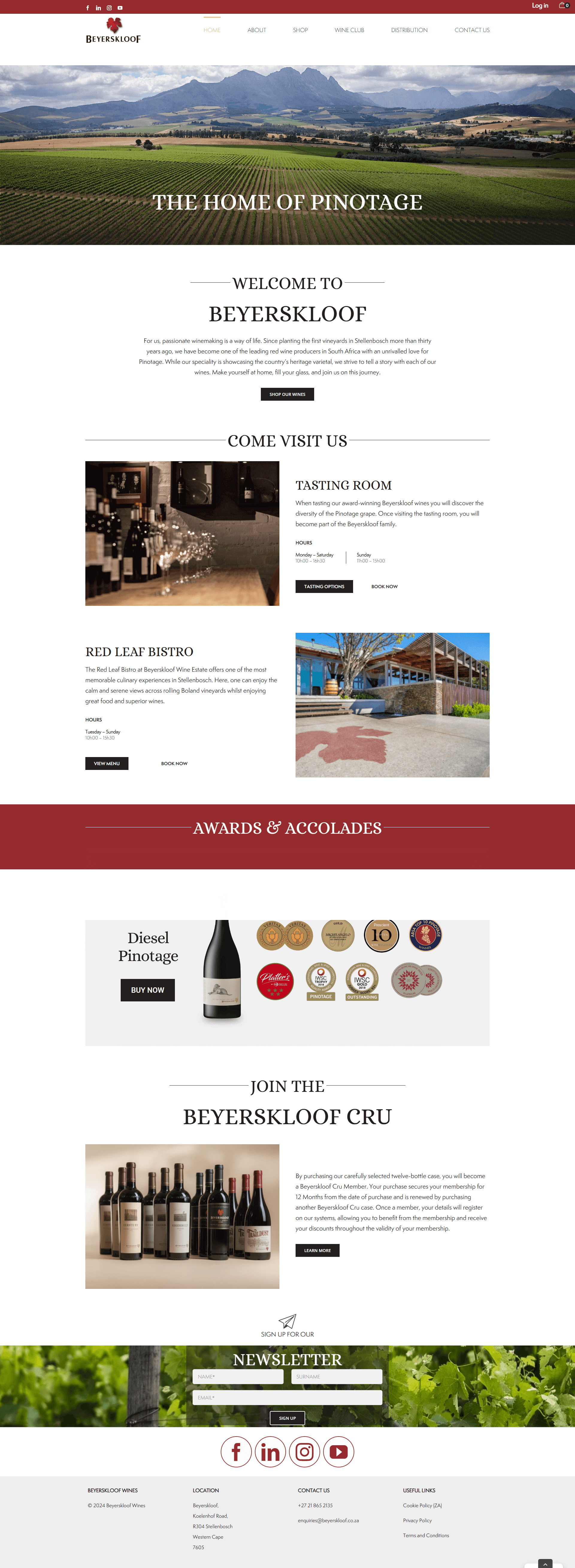 beyerskloof website